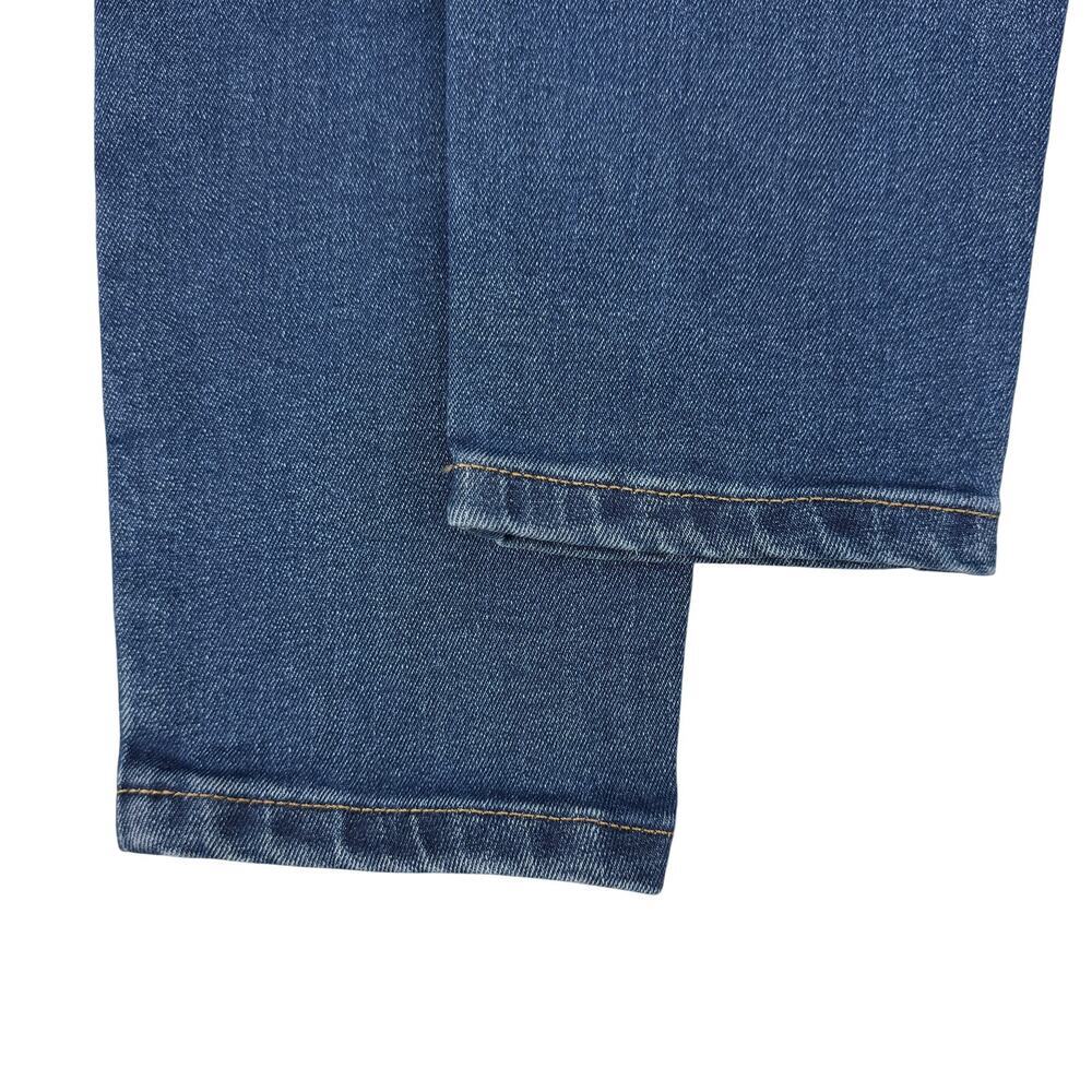 NWT EVERLANE The Authentic Stretch Mid-Rise Skinny In Dark Blue Size 25 Ankle - Picture 7 of 7